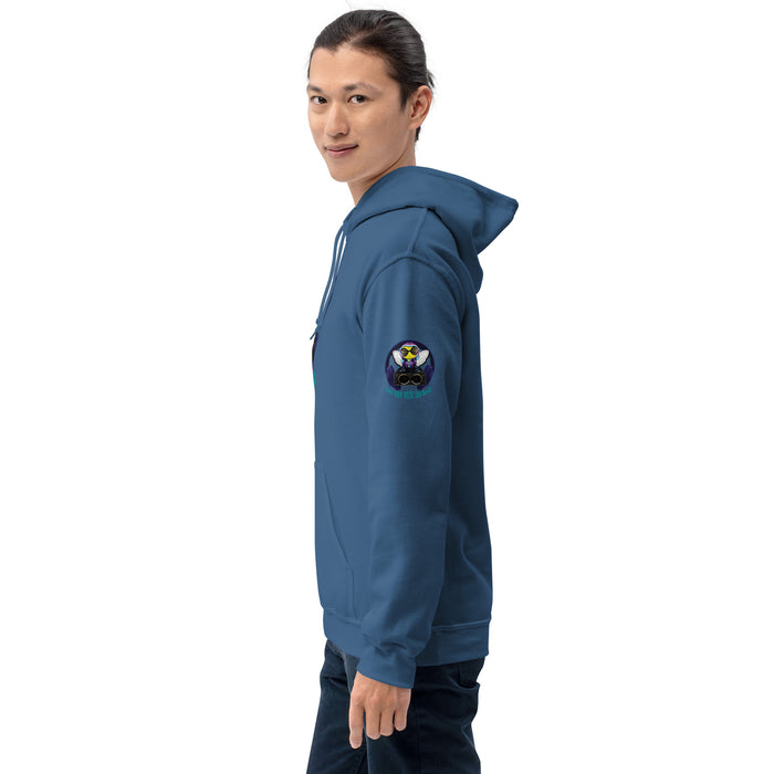 Cool & Cute BLUE BEE 1 WITH THE BEAT Unisex Hoodie