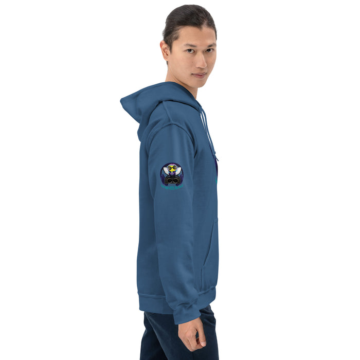 Cool & Cute BLUE BEE 1 WITH THE BEAT Unisex Hoodie