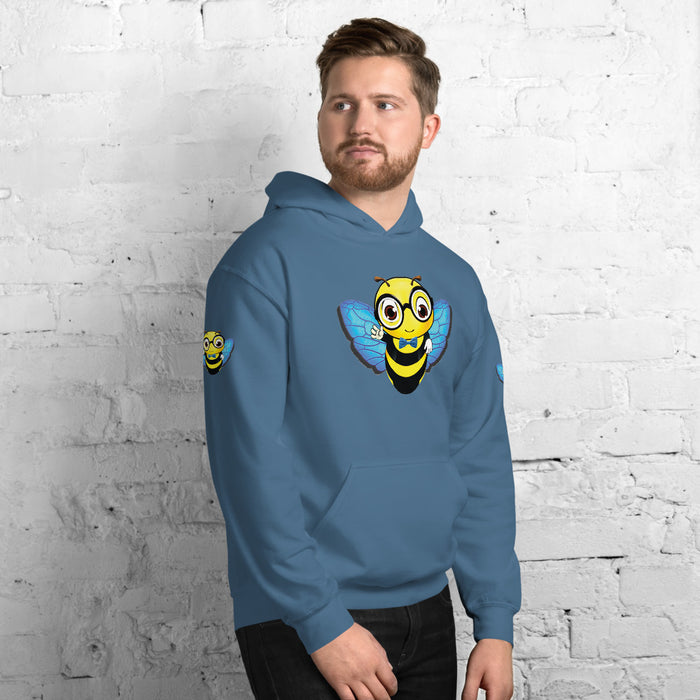 Cute blue BEE NYCE Unisex Hoodie