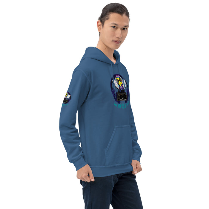 Cool & Cute BLUE BEE 1 WITH THE BEAT Unisex Hoodie