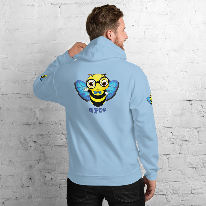 Cute blue BEE NYCE Unisex Hoodie