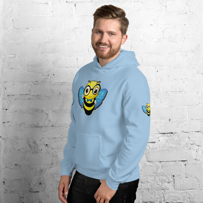 Cute blue BEE NYCE Unisex Hoodie