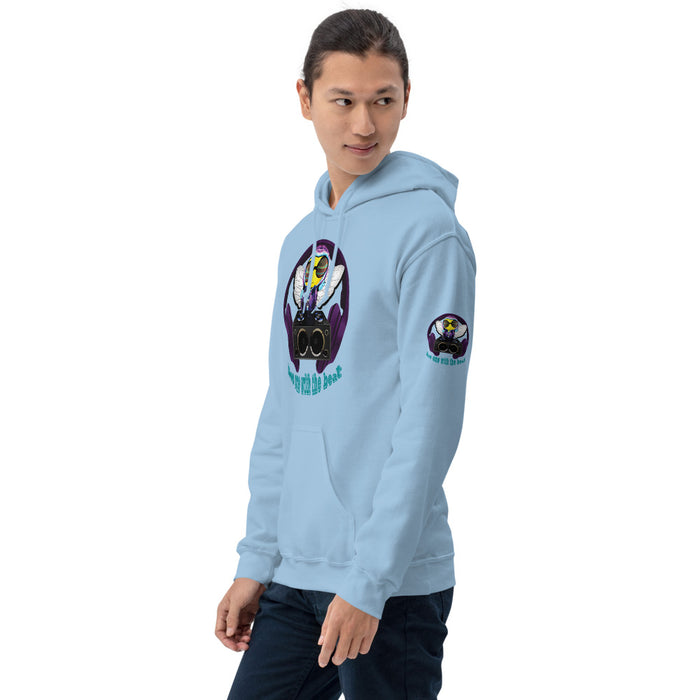 Cool & Cute PURPLE BEE 1 WITH THE BEAT Unisex Hoodie