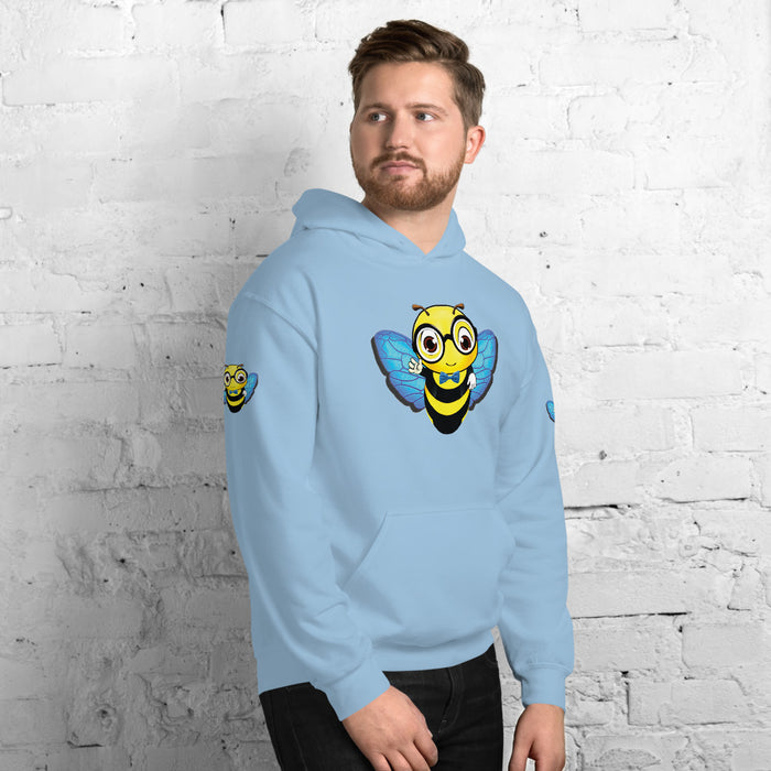 Cute blue BEE NYCE Unisex Hoodie