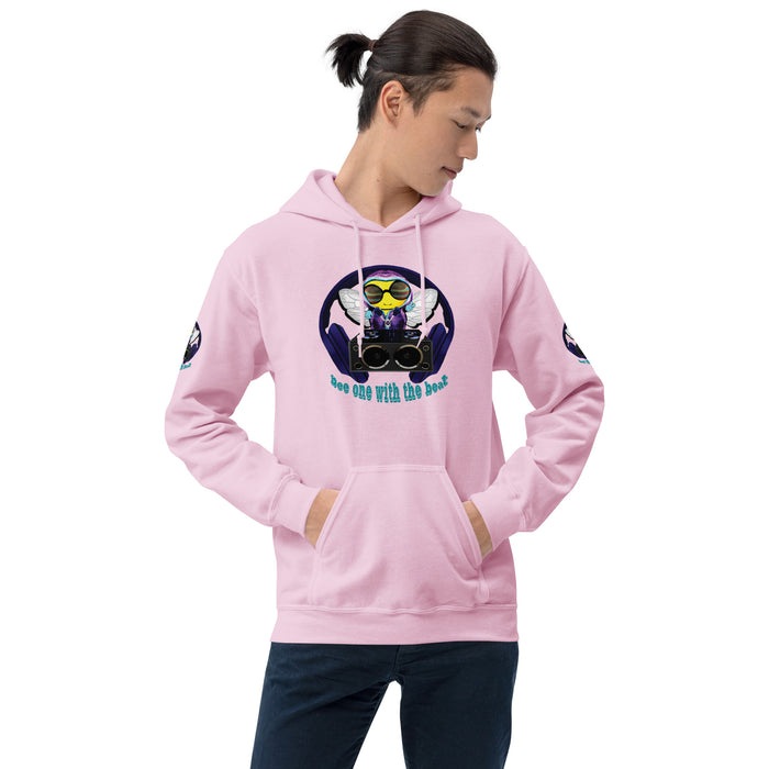 Cool & Cute BLUE BEE 1 WITH THE BEAT Unisex Hoodie