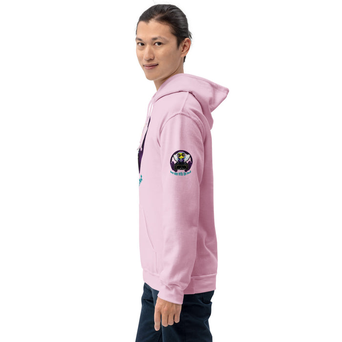 Cool & Cute PURPLE BEE 1 WITH THE BEAT Unisex Hoodie