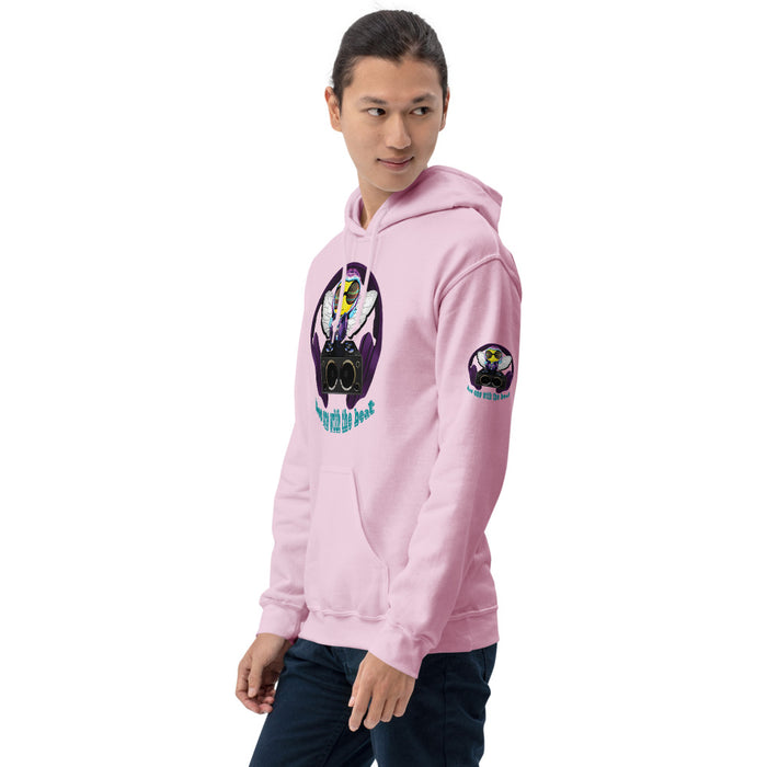 Cool & Cute PURPLE BEE 1 WITH THE BEAT Unisex Hoodie