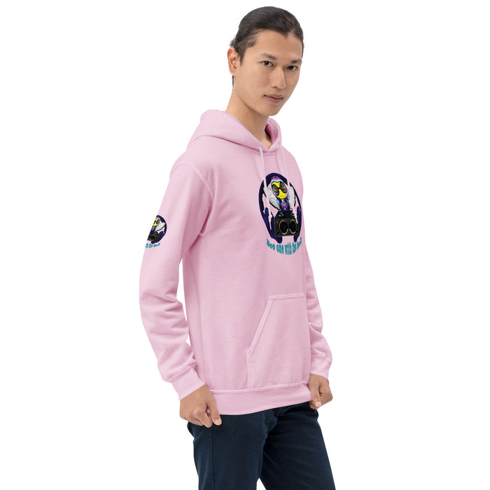 Cool & Cute BLUE BEE 1 WITH THE BEAT Unisex Hoodie