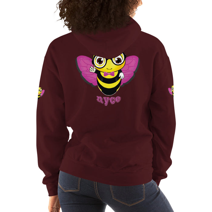 Cute pink BEE NYCE Unisex Hoodie