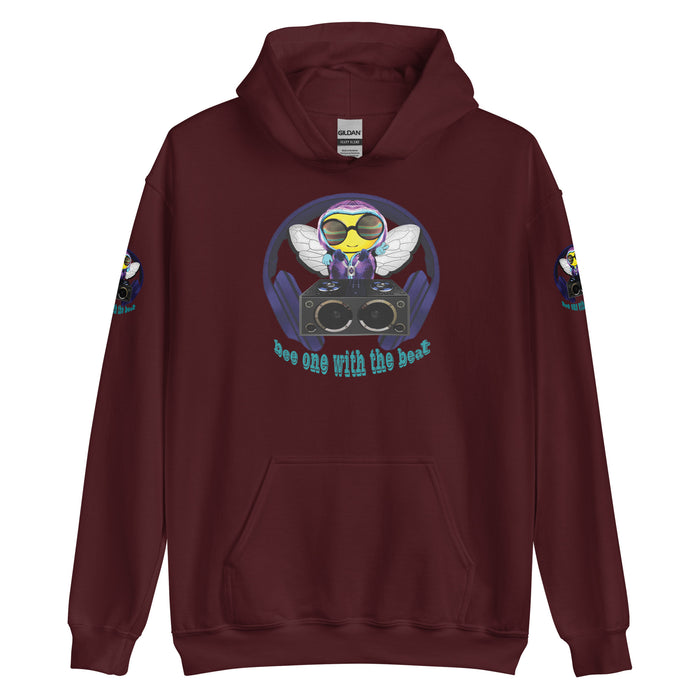 Cool & Cute BLUE BEE 1 WITH THE BEAT Unisex Hoodie