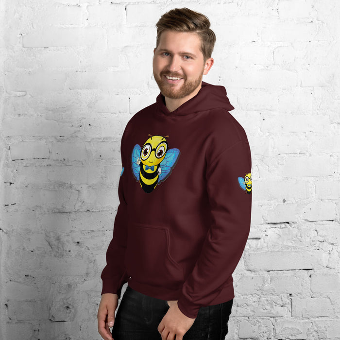 Cute blue BEE NYCE Unisex Hoodie