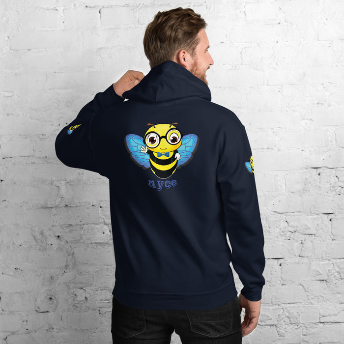 Cute blue BEE NYCE Unisex Hoodie