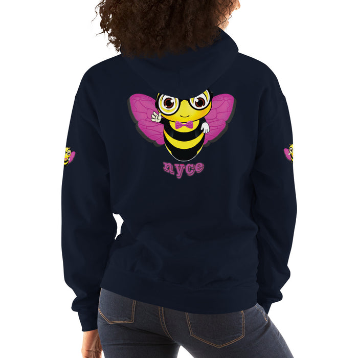 Cute pink BEE NYCE Unisex Hoodie