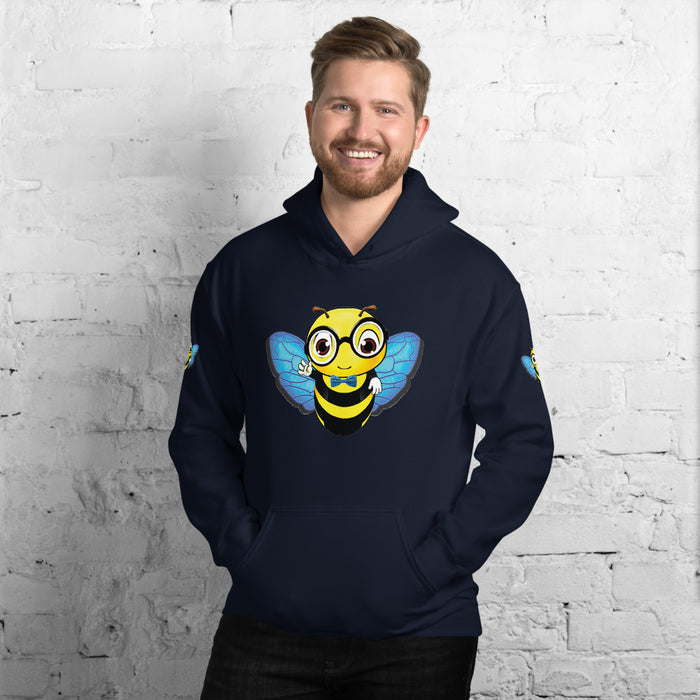 Cute blue BEE NYCE Unisex Hoodie