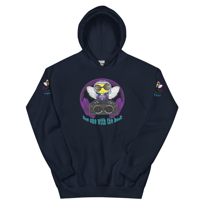 Cool & Cute BEE 1 WITH THE BEAT PURPLE Unisex Hoodie