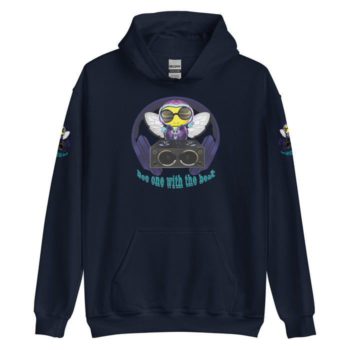 Cool & Cute BLUE BEE 1 WITH THE BEAT Unisex Hoodie