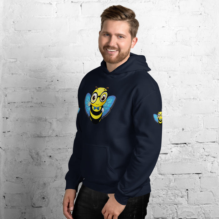 Cute blue BEE NYCE Unisex Hoodie