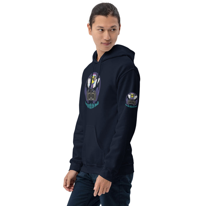 Cool & Cute BLUE BEE 1 WITH THE BEAT Unisex Hoodie