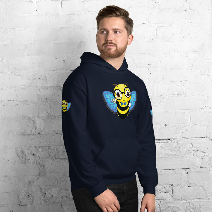 Cute blue BEE NYCE Unisex Hoodie