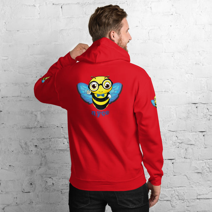 Cute blue BEE NYCE Unisex Hoodie