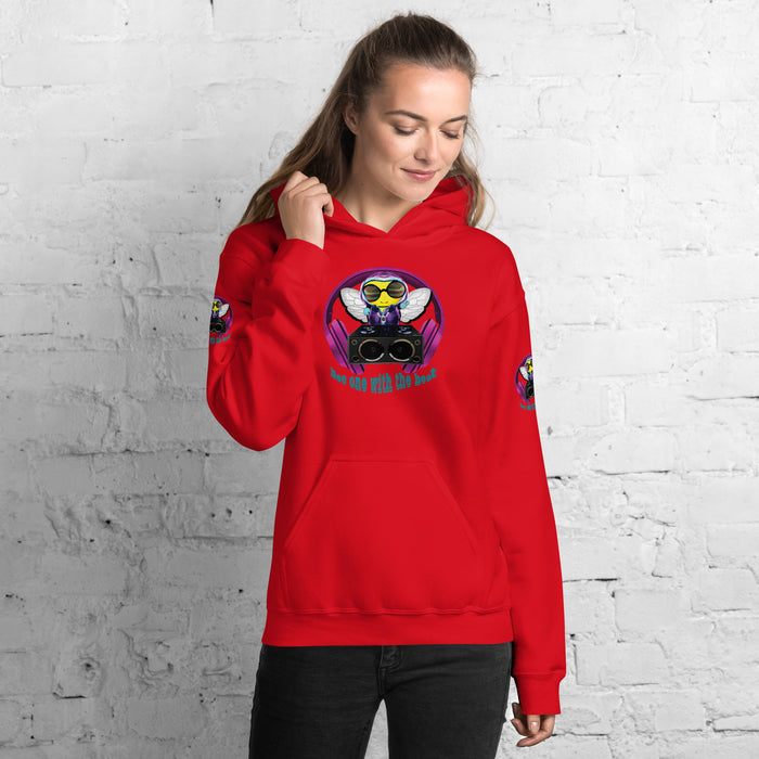 Cool & Cute PINK BEE 1 WITH THE BEAT Unisex Hoodie