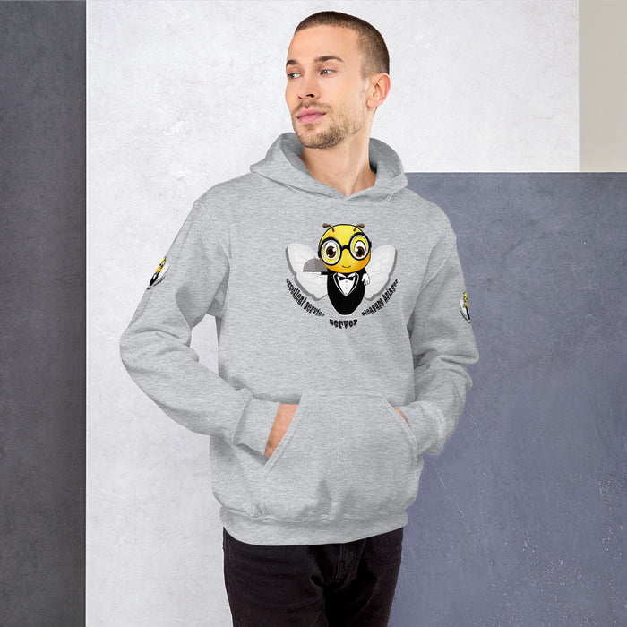 Cute WAITER / SERVER BEE Unisex Hoodie