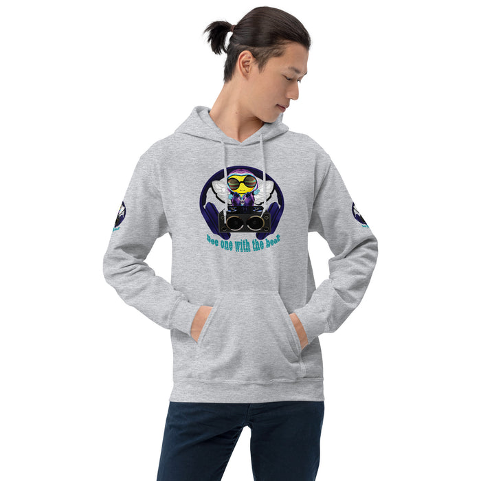 Cool & Cute BLUE BEE 1 WITH THE BEAT Unisex Hoodie