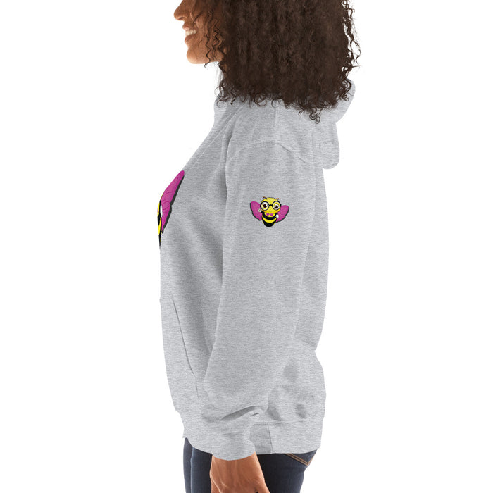 Cute pink BEE NYCE Unisex Hoodie