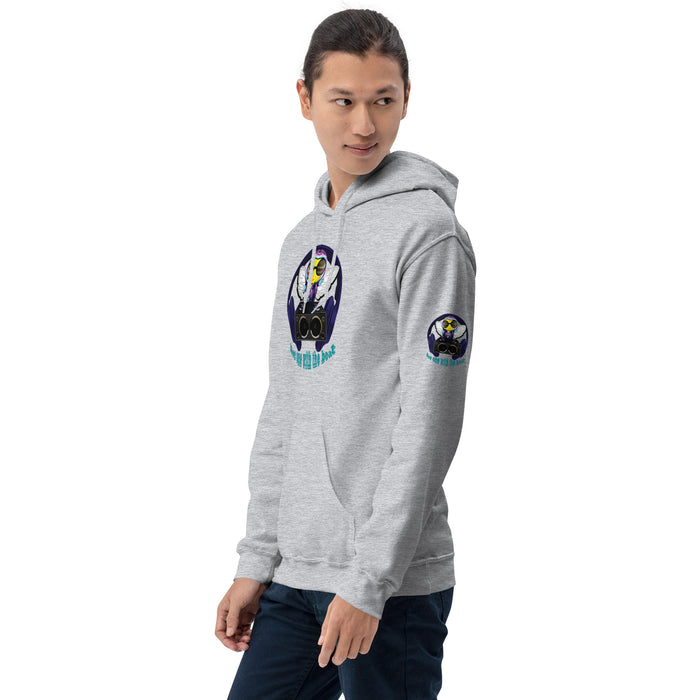 Cool & Cute BLUE BEE 1 WITH THE BEAT Unisex Hoodie