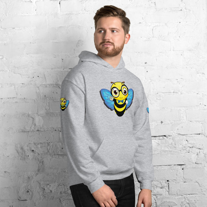 Cute blue BEE NYCE Unisex Hoodie