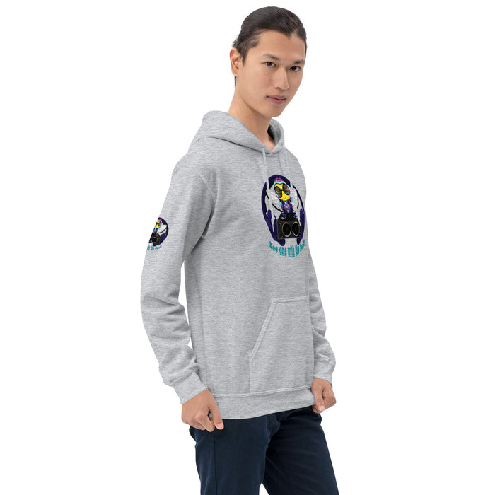 Cool & Cute BLUE BEE 1 WITH THE BEAT Unisex Hoodie