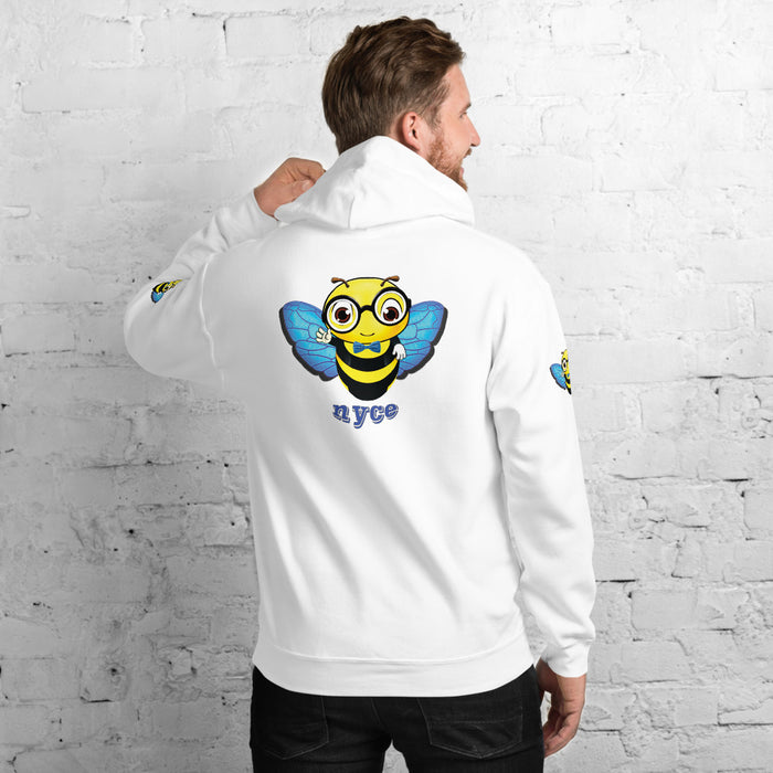 Cute blue BEE NYCE Unisex Hoodie