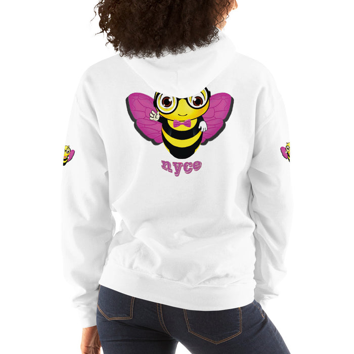 Cute pink BEE NYCE Unisex Hoodie