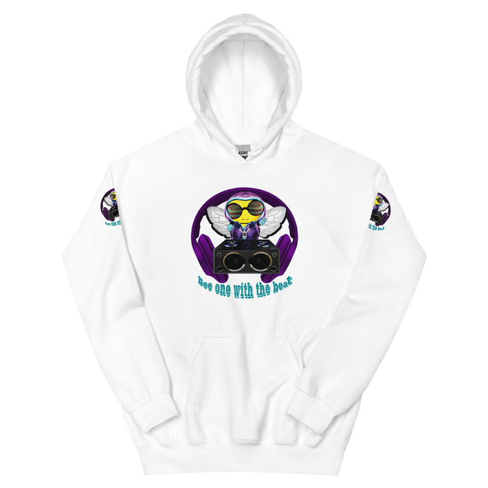 Cool & Cute BEE 1 WITH THE BEAT PURPLE Unisex Hoodie