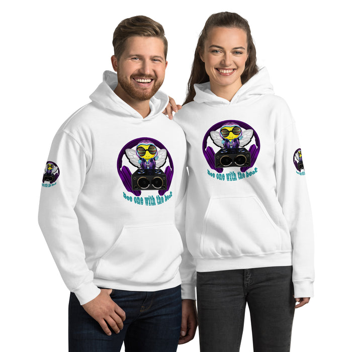 Cool & Cute BEE 1 WITH THE BEAT PURPLE Unisex Hoodie