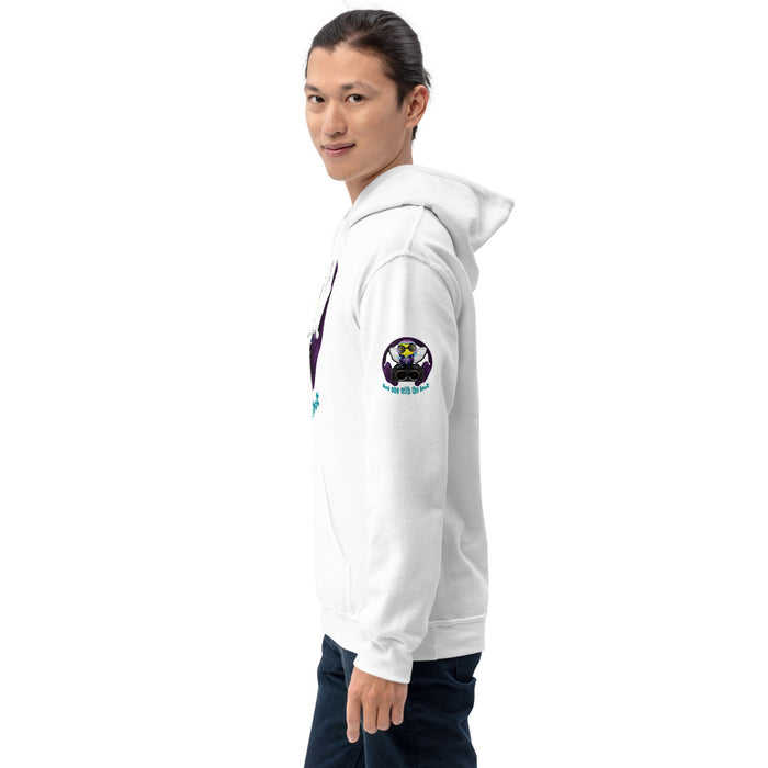 Cool & Cute PURPLE BEE 1 WITH THE BEAT Unisex Hoodie