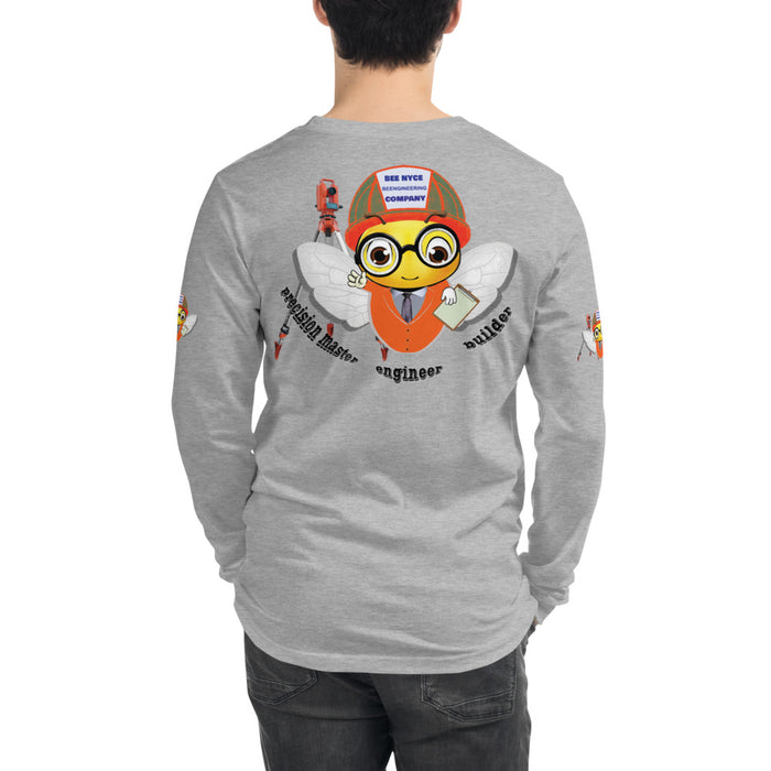 Cute ENGINEER / INGENIERO BEE Unisex Long Sleeve Tee