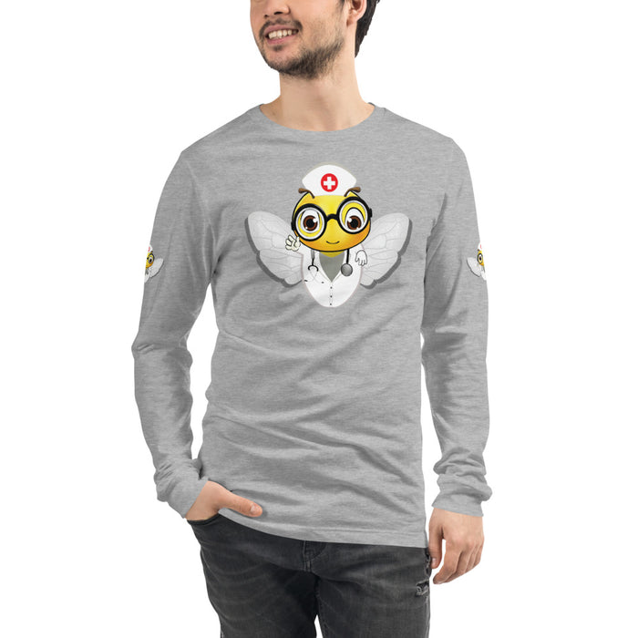 Cute NURSE BEE Unisex Long Sleeve Tee