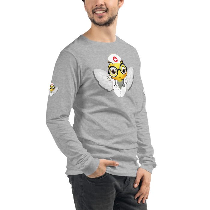 Cute NURSE BEE Unisex Long Sleeve Tee