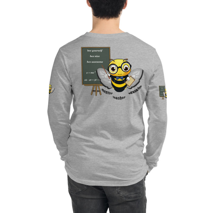 Cute GURU / TEACHER BEE Unisex Long Sleeve Tee