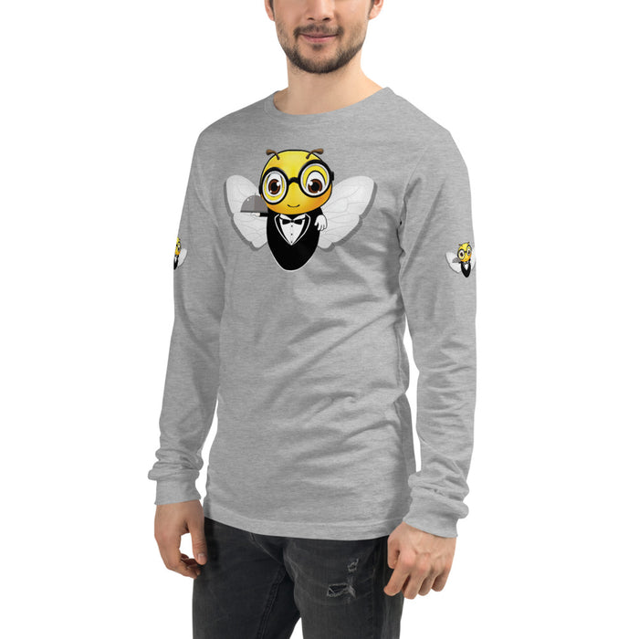 Cute WAITER / SERVER BEE Unisex Long Sleeve Tee