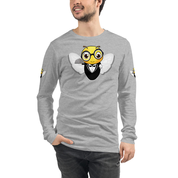 Cute WAITER / SERVER BEE Unisex Long Sleeve Tee