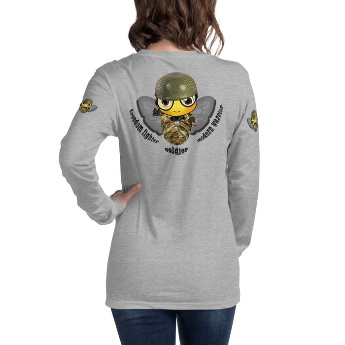 Cute SOLDIER / MILITARY BEE Long Sleeve Tee