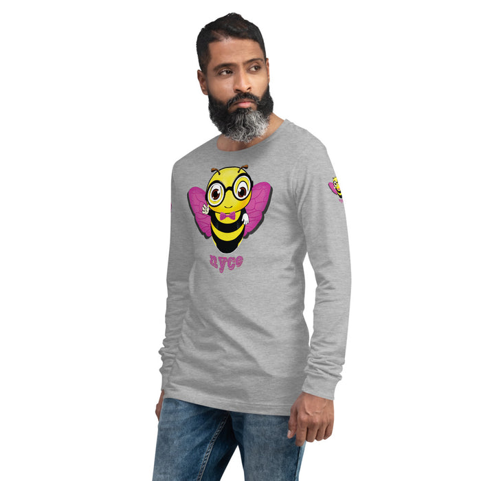 Cute pink BEE NYCE Unisex Long Sleeve Tee