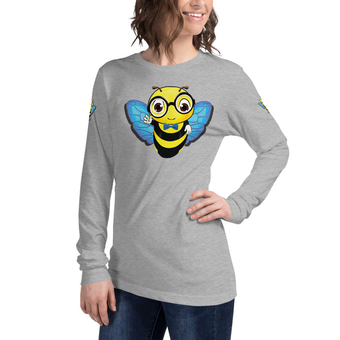 Cute blue BEE NYCE Unisex Long Sleeve Tee