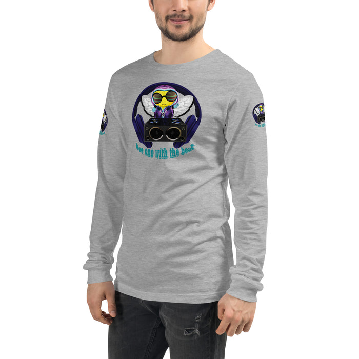 Cool & Cute BLUE BEE 1 WITH THE BEAT Unisex Long Sleeve Tee