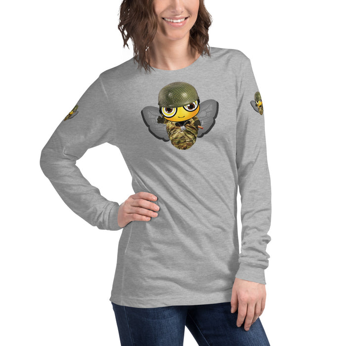 Cute SOLDIER / MILITARY BEE Long Sleeve Tee