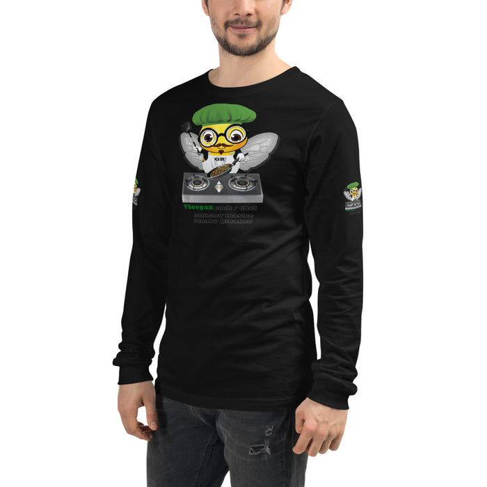 Cute VEGAN BEE CHEF Unisex Long Sleeve Tee