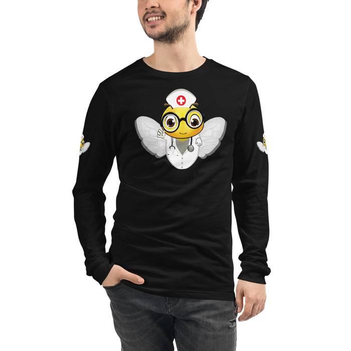 Cute NURSE BEE Unisex Long Sleeve Tee