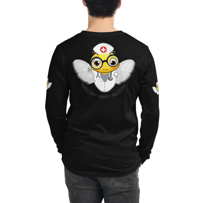 Cute NURSE BEE Unisex Long Sleeve Tee